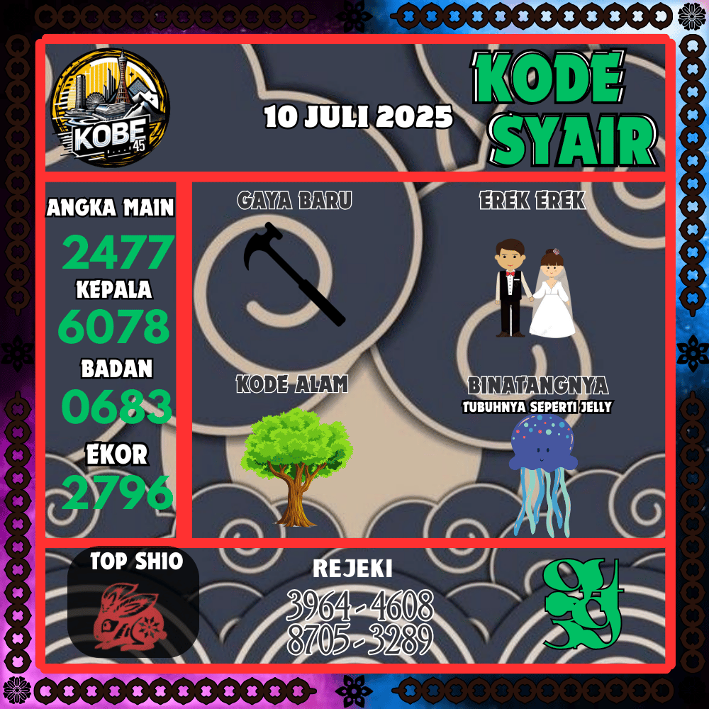 Kode Syair Kobe45 Pools - Juli Pools 