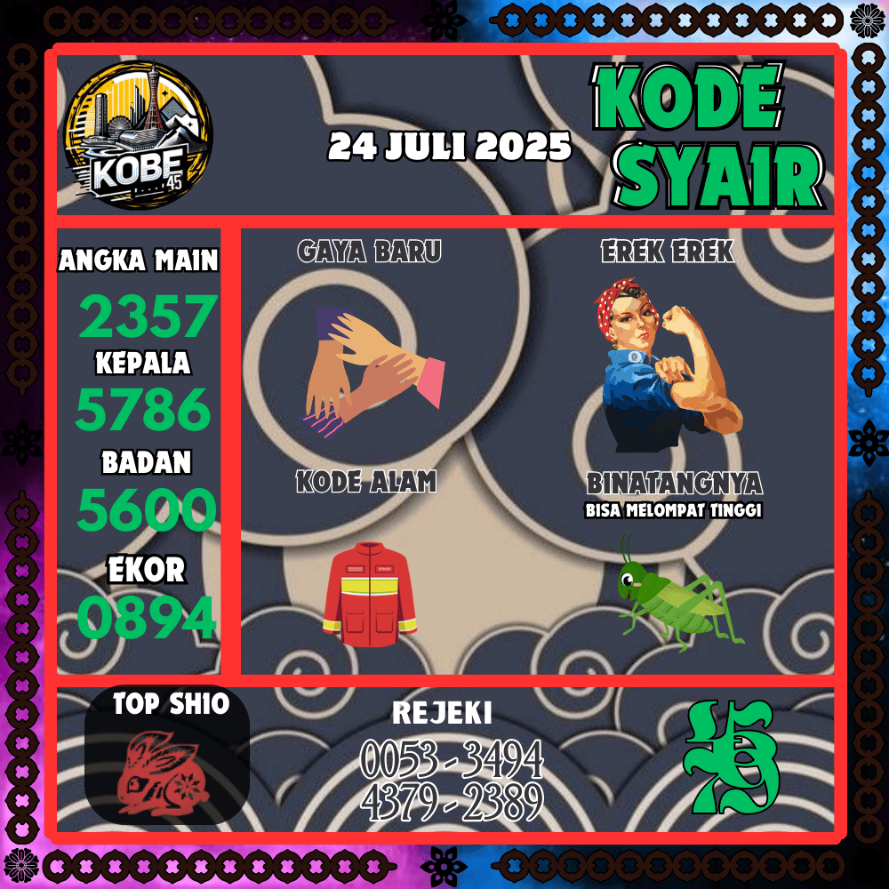 Kode Syair Kobe45 Pools - Juli Pools 