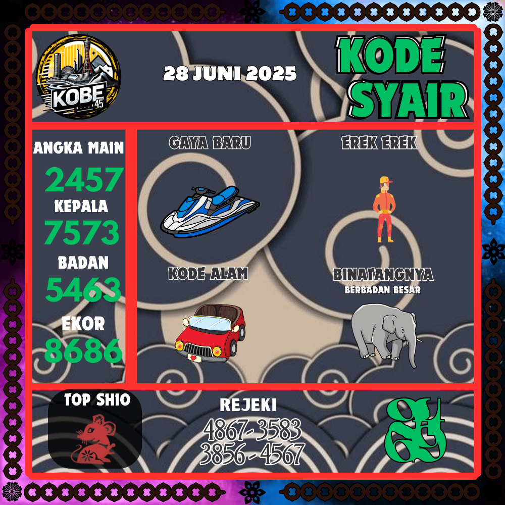 Kode Syair Kobe45 Pools - Juni Pools 