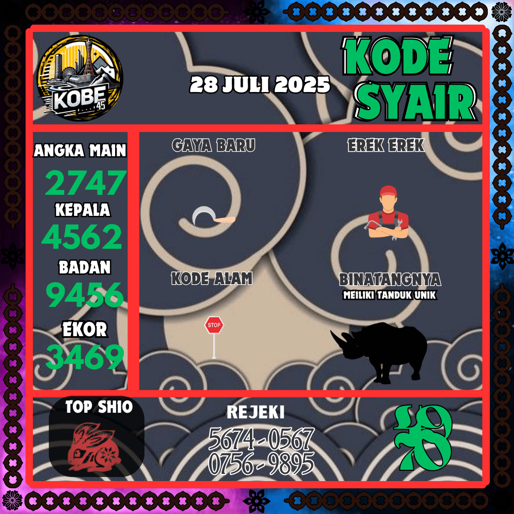 Kode Syair Kobe45 Pools - Juli Pools 
