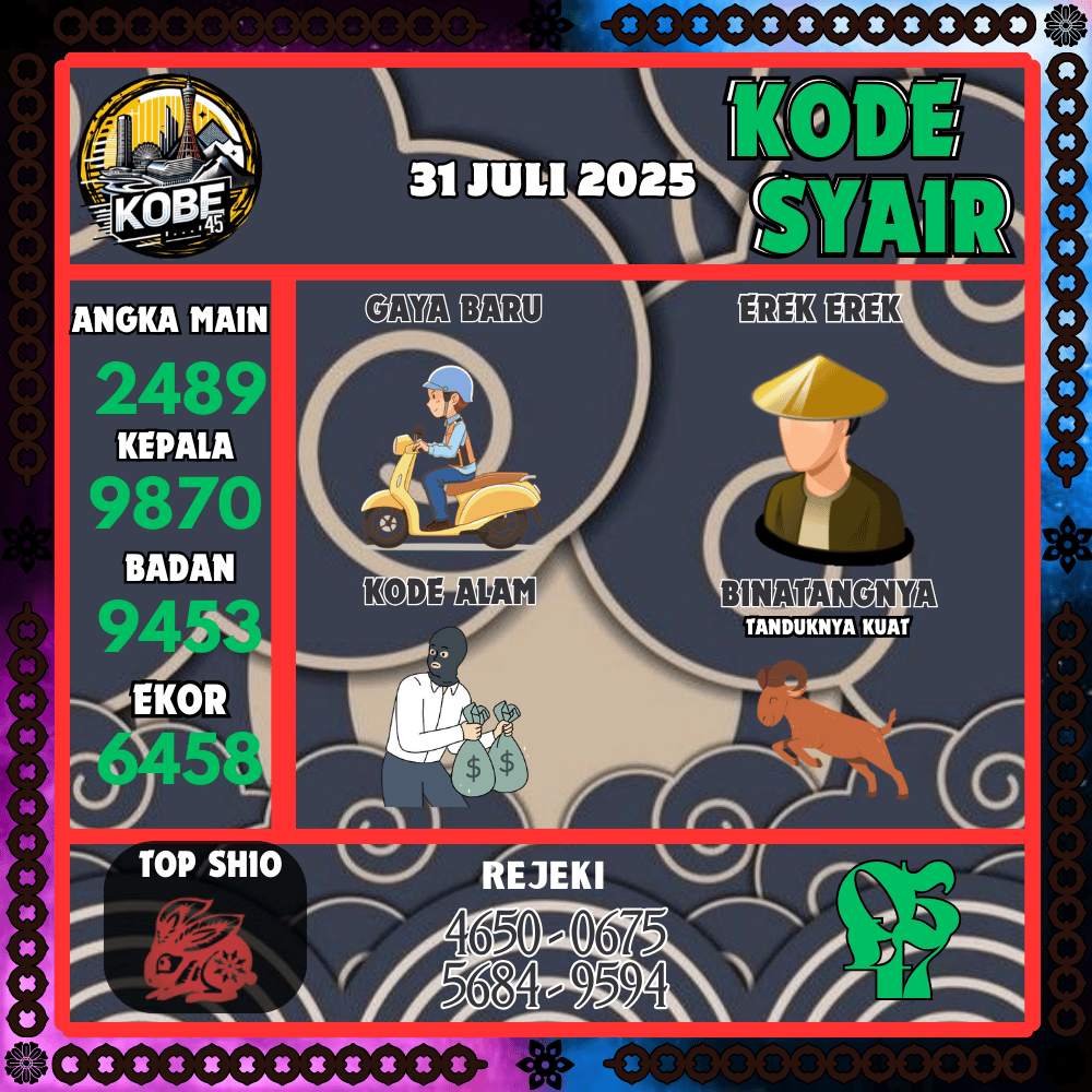 Kode Syair Kobe45 Pools - Juli Pools 