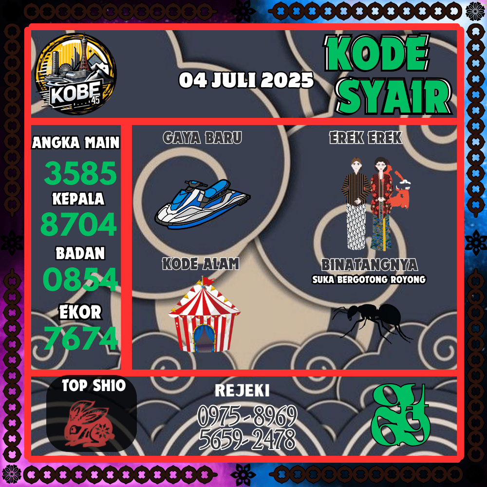 Kode Syair Kobe45 Pools - Juli Pools 