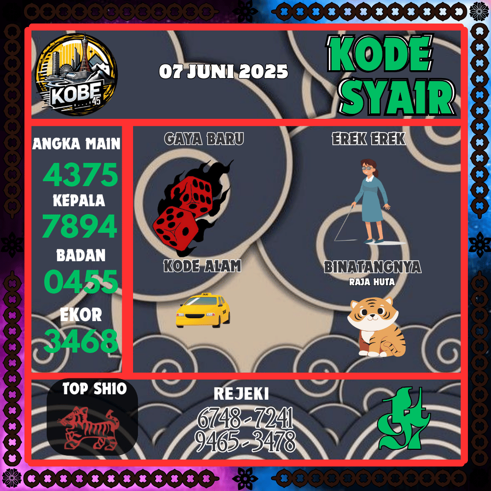Kode Syair Kobe45 Pools - Juni Pools 